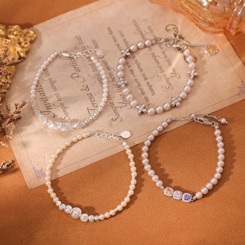 Women's Light Luxury Strong Luster Pearl Bracelet - 1