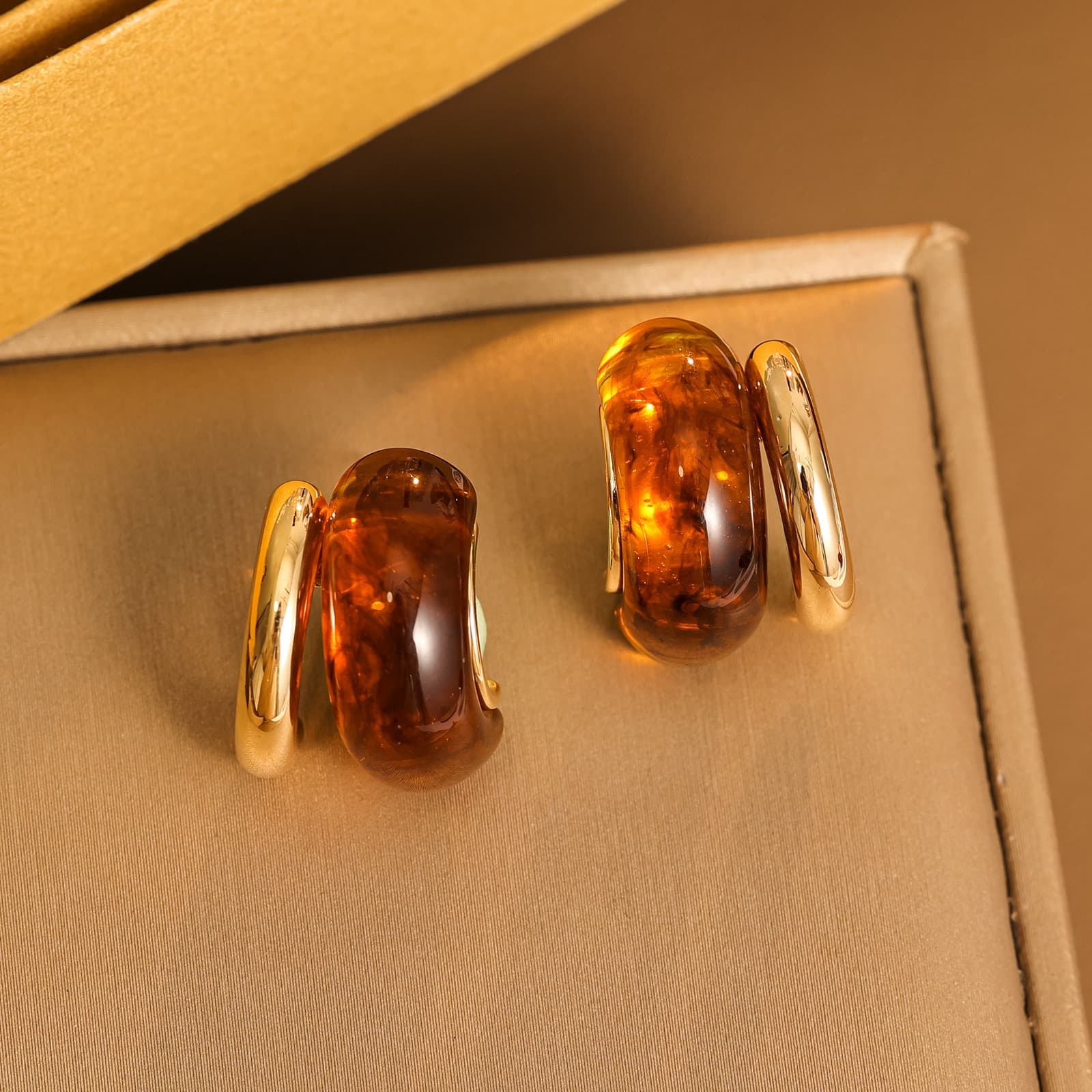 Maillard Natural Tigereye S925 Silver Earrings - 1