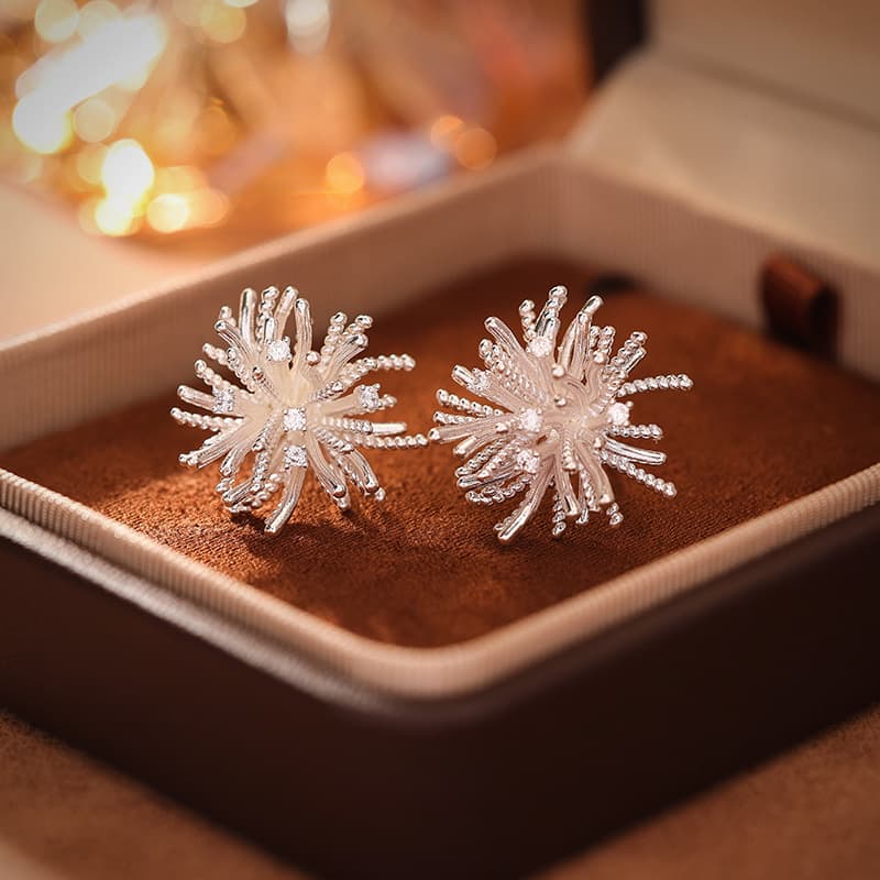 Electroplated Zircon Earrings Necklace Bracelet Set - 1