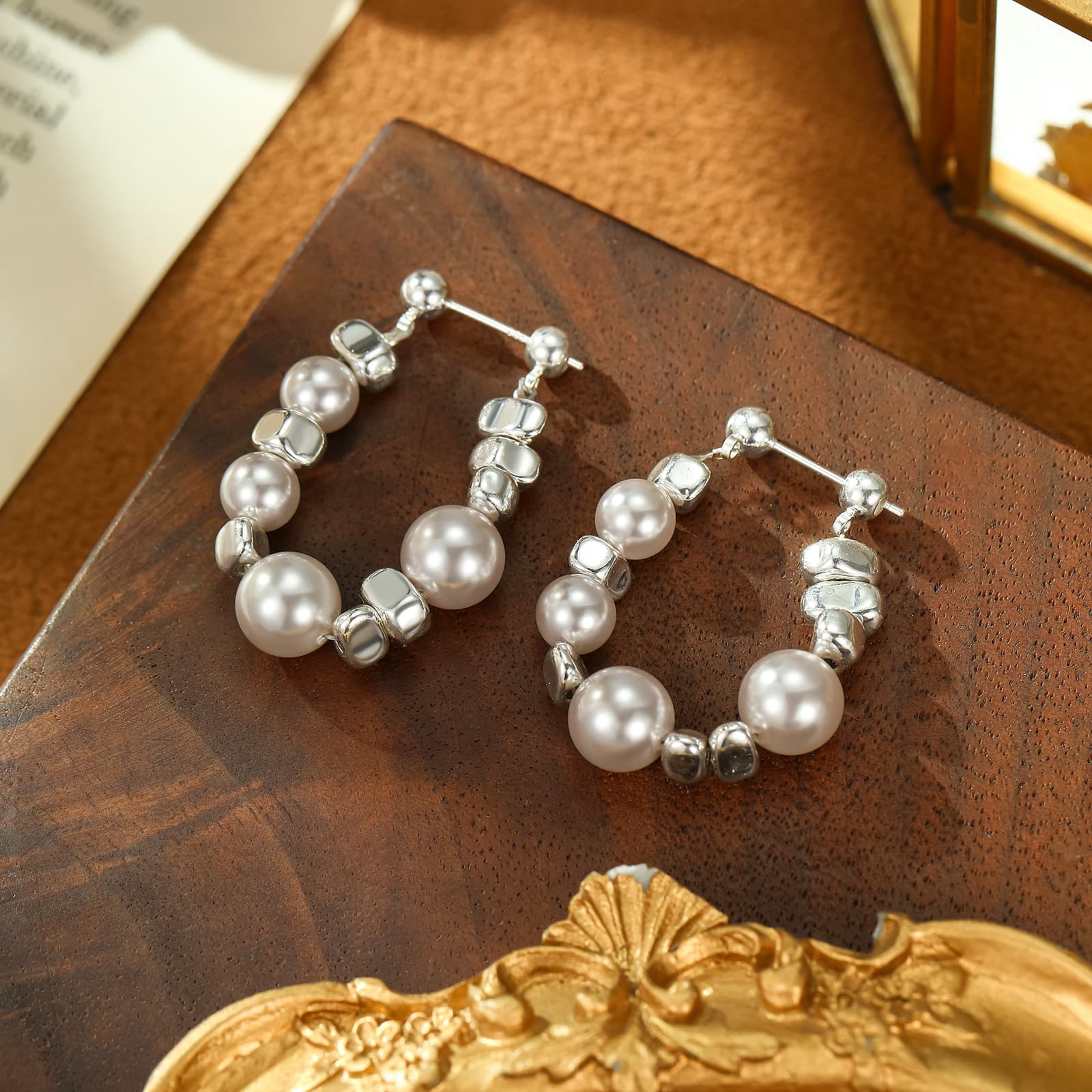 925 Sterling Silver Inlaid Pearl - 1