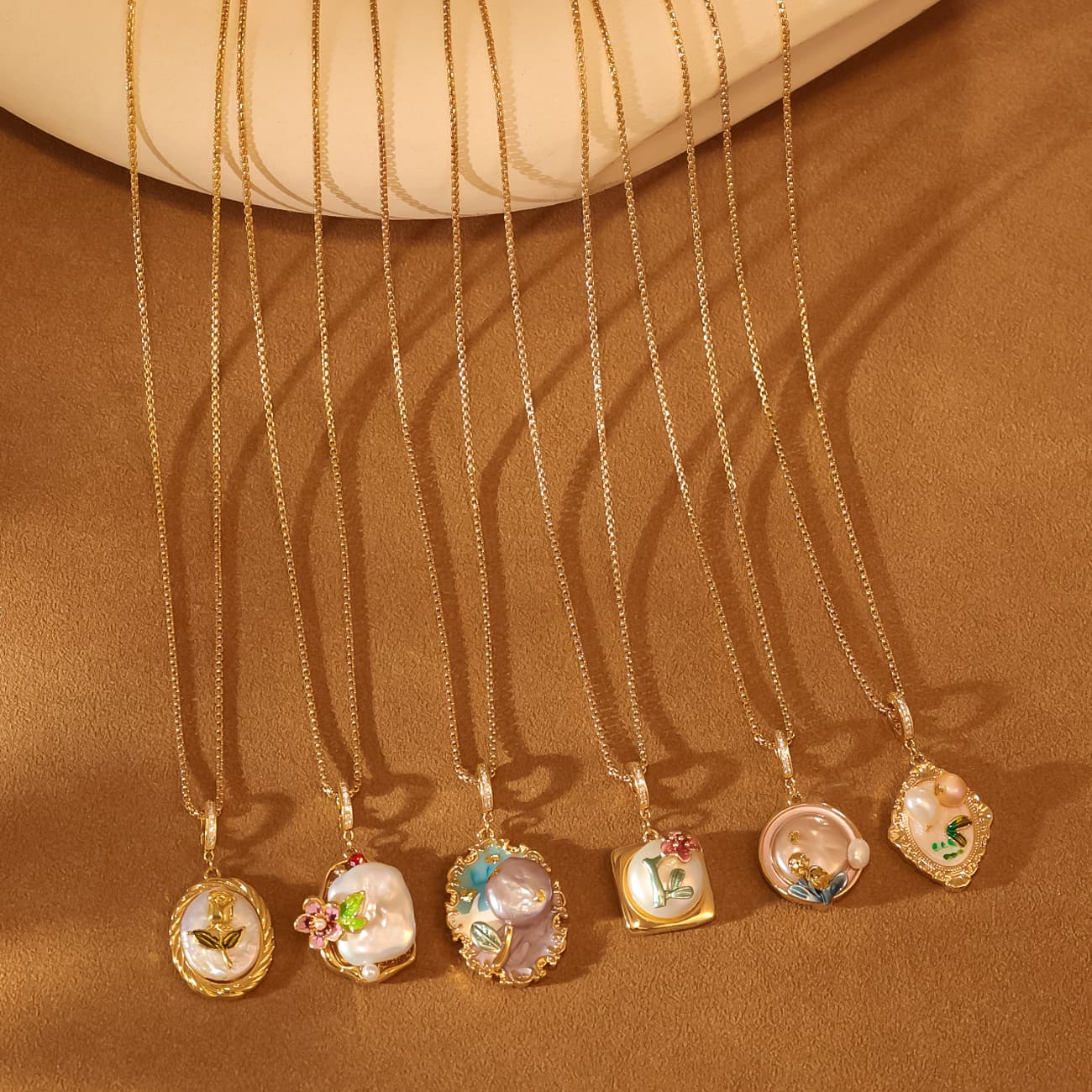 Baroque Natural Freshwater Pearl Long Sweater Chain Necklace - 1