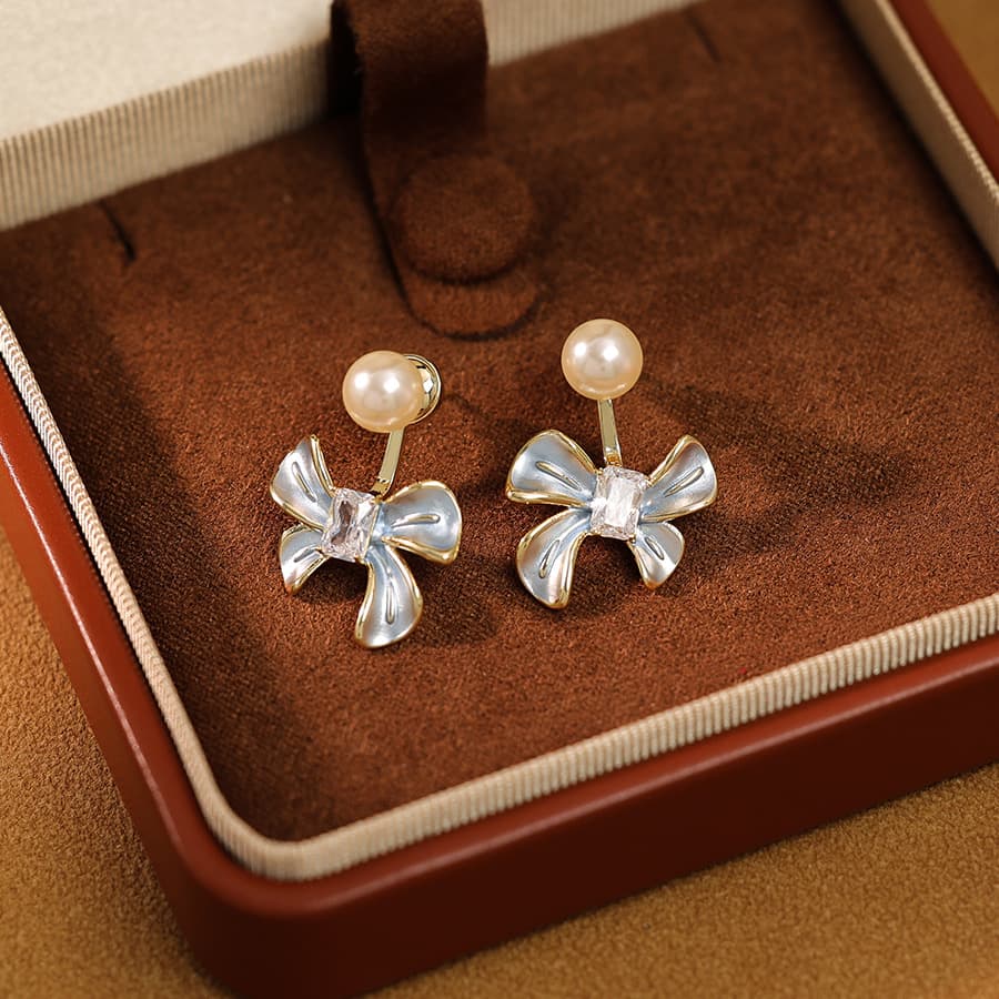 Bow Pearl Earrings 2025 New - 1
