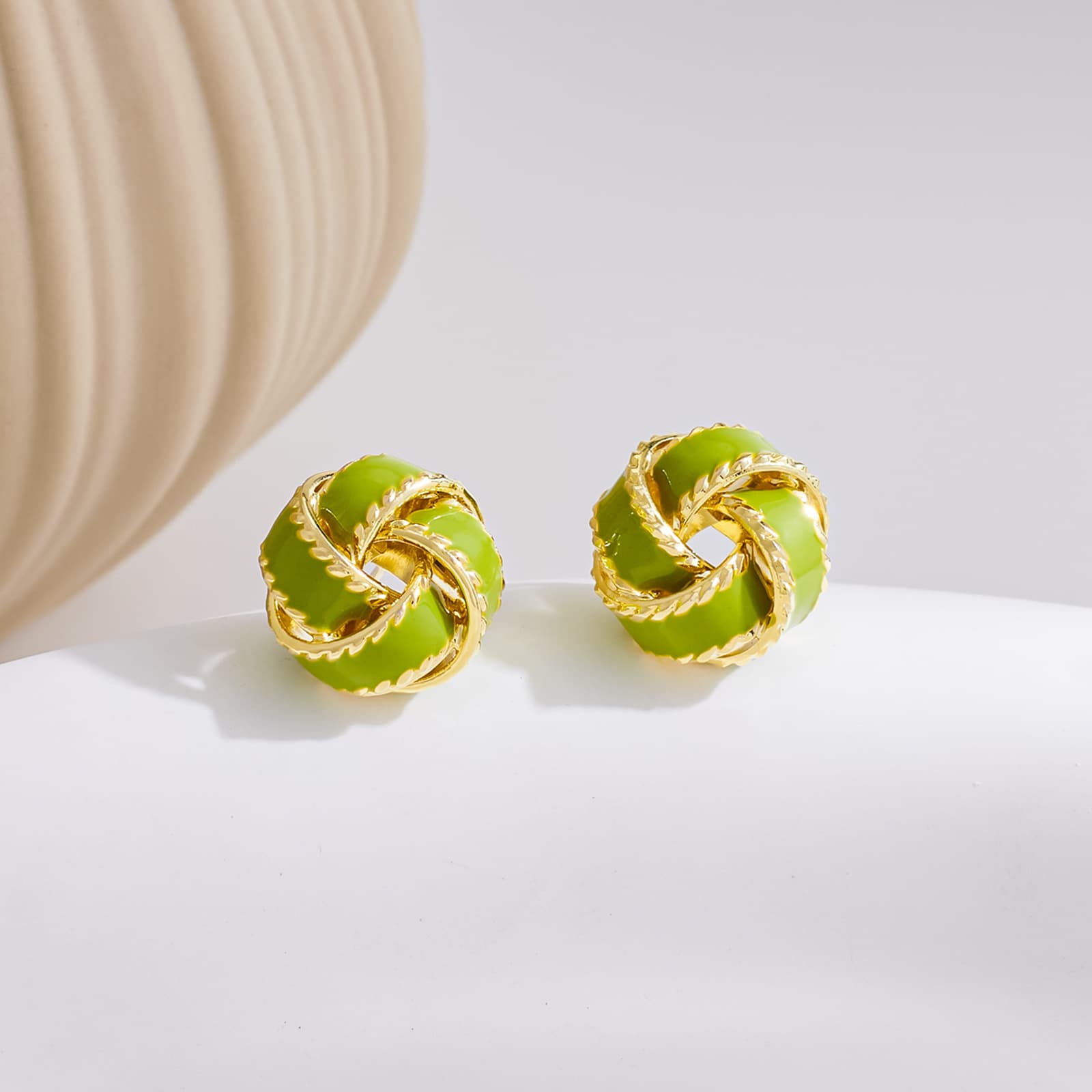 Mint Mambo Mint Green Korean Earrings - 1