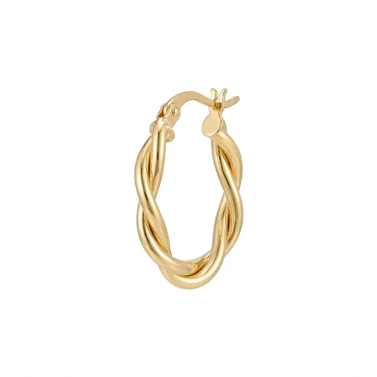 Copper Twisted Glossy Non-Pierced Ear Clip