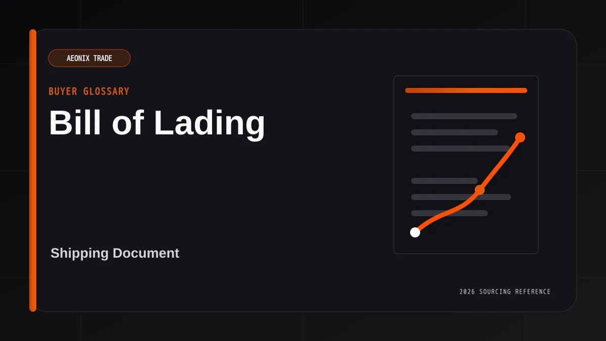 Bill of Lading Meaning for Import Shipments