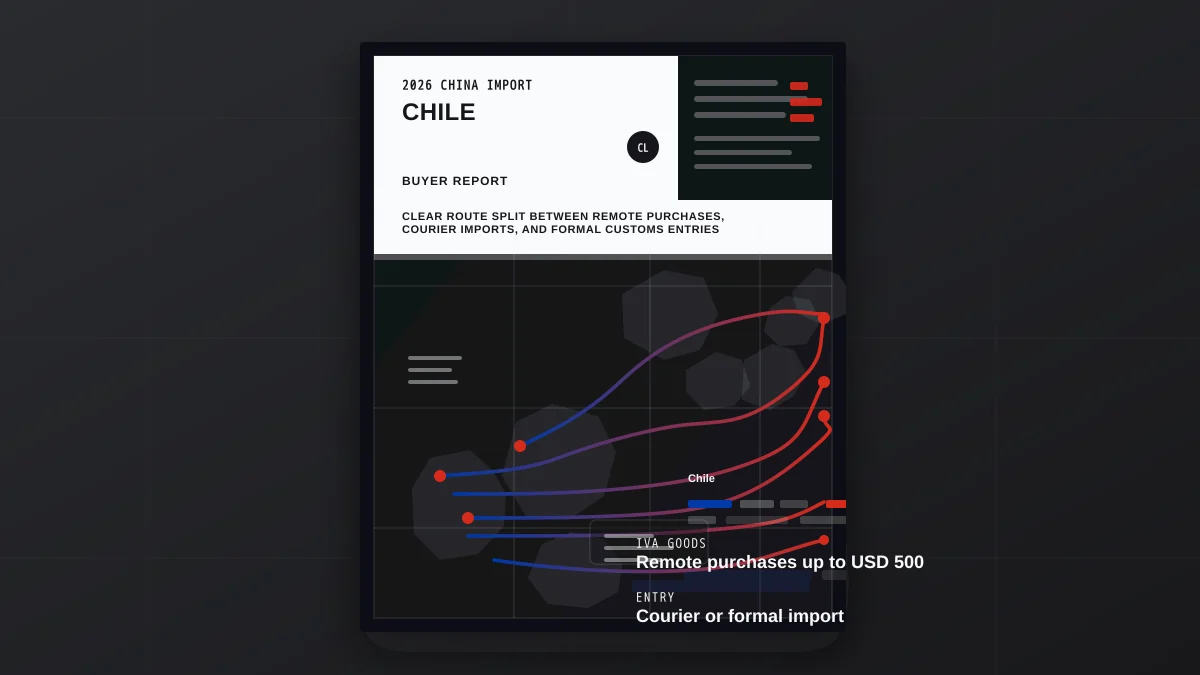Import from China to Chile 2026: Costs, VAT & Freight