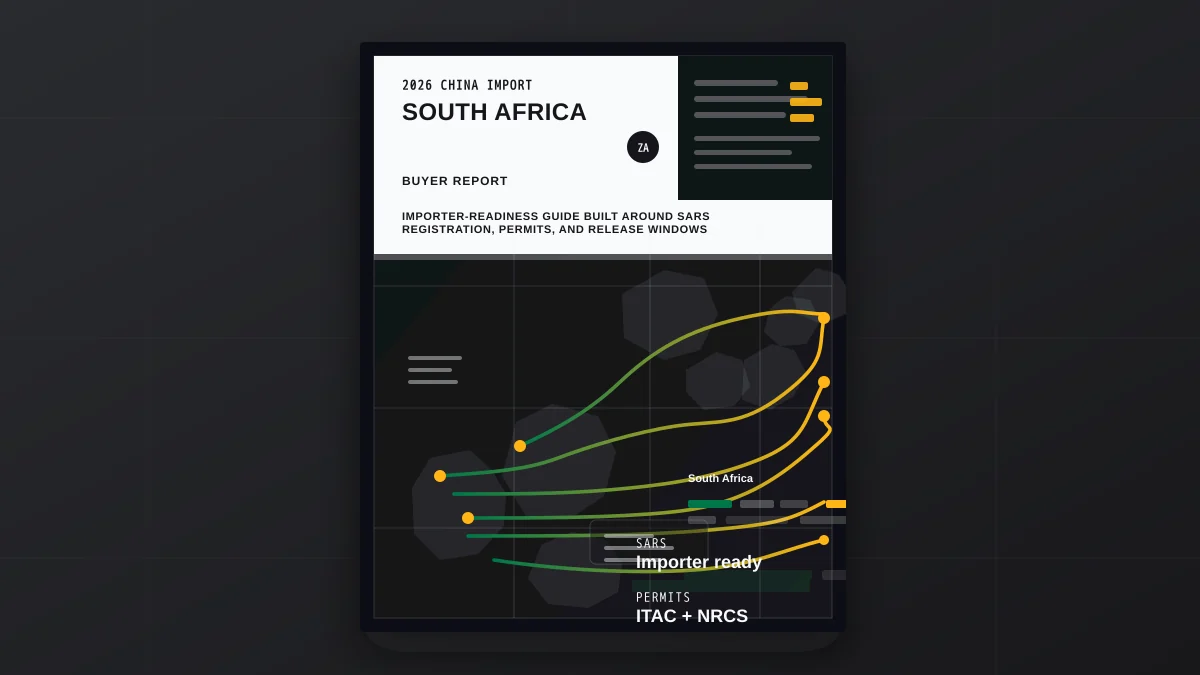 Importing from China to South Africa 2026: SARS & VAT
