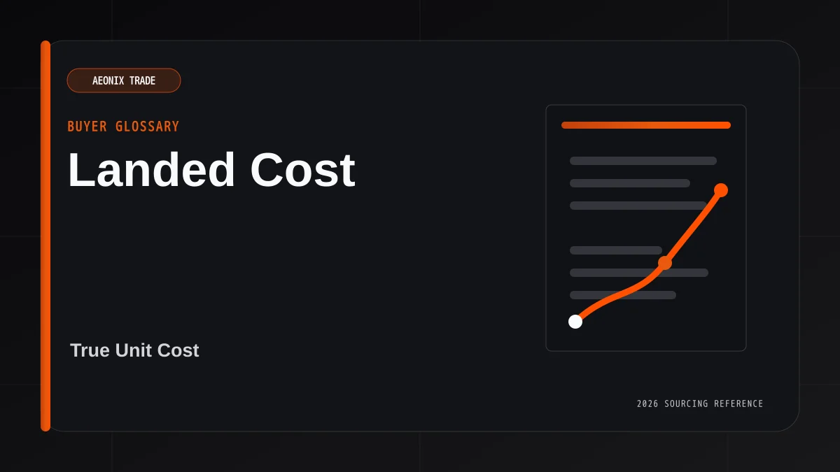 Landed Cost Meaning for Import Buyers