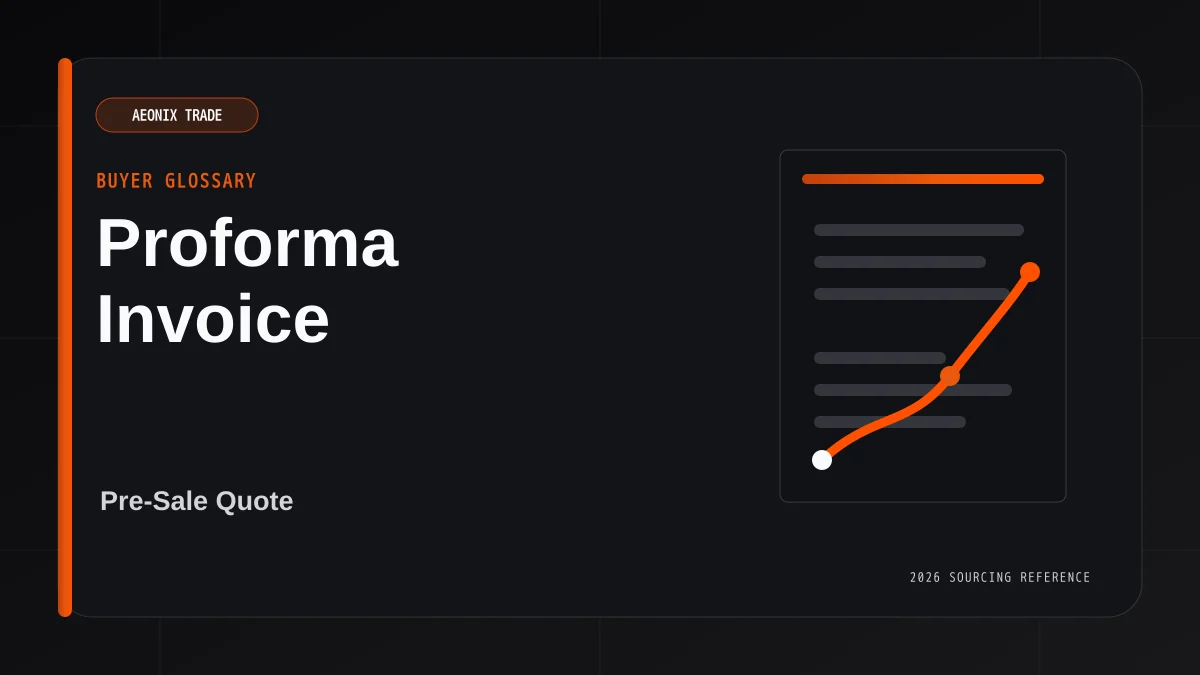 Proforma Invoice Meaning in International Trade